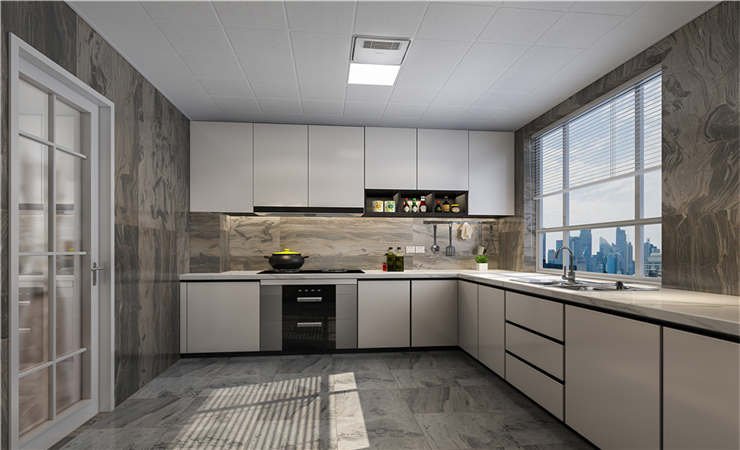 讓我們看一下這幾種廚房吊頂設計效果圖。盡管樣式不同，但它們的顏值是相當的高。