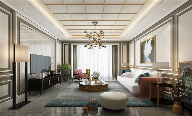 護墻板沙發(fā)背景墻設計效果圖